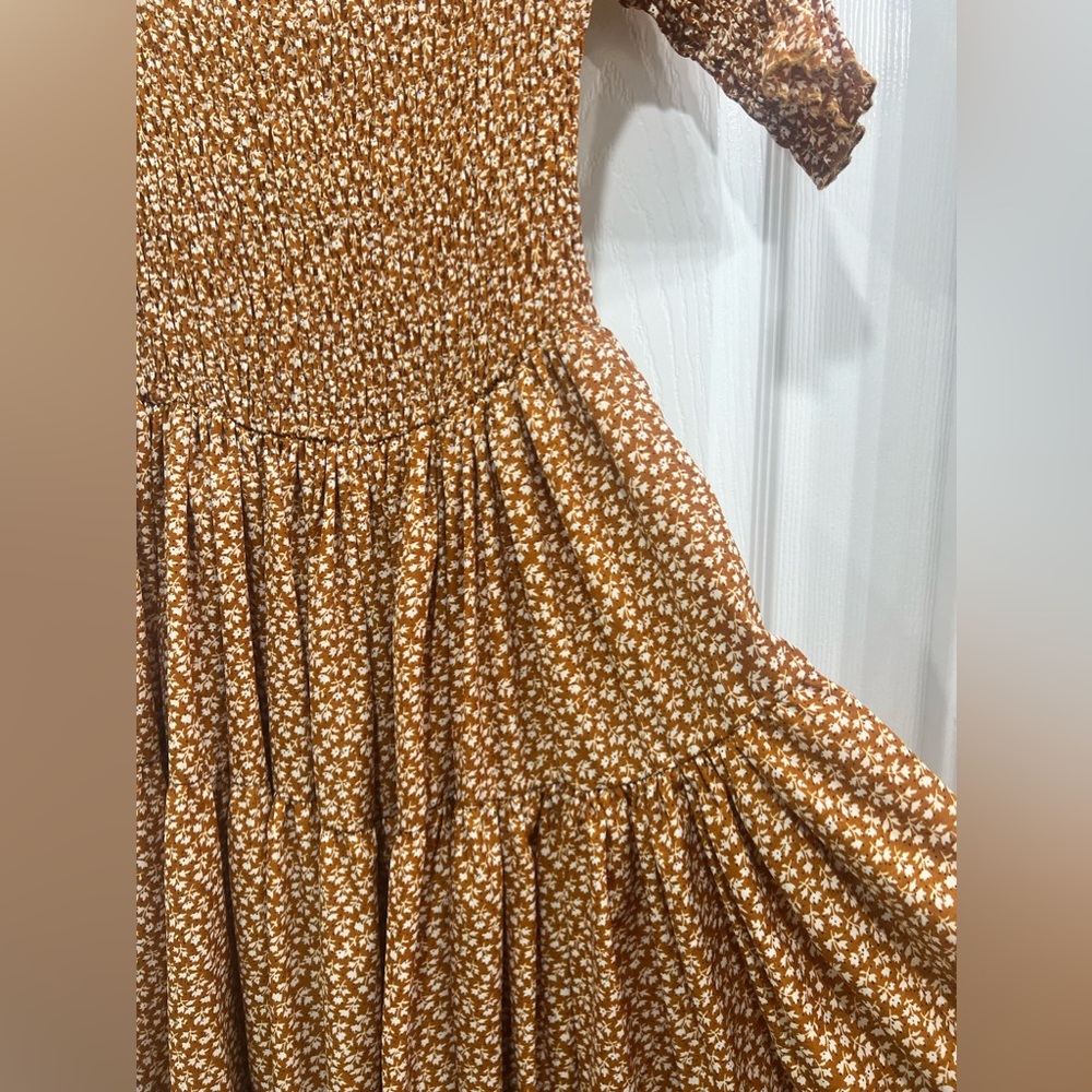 Orange Creek S Orange Jude Floral Smocked Dress - Picture 3 of 9